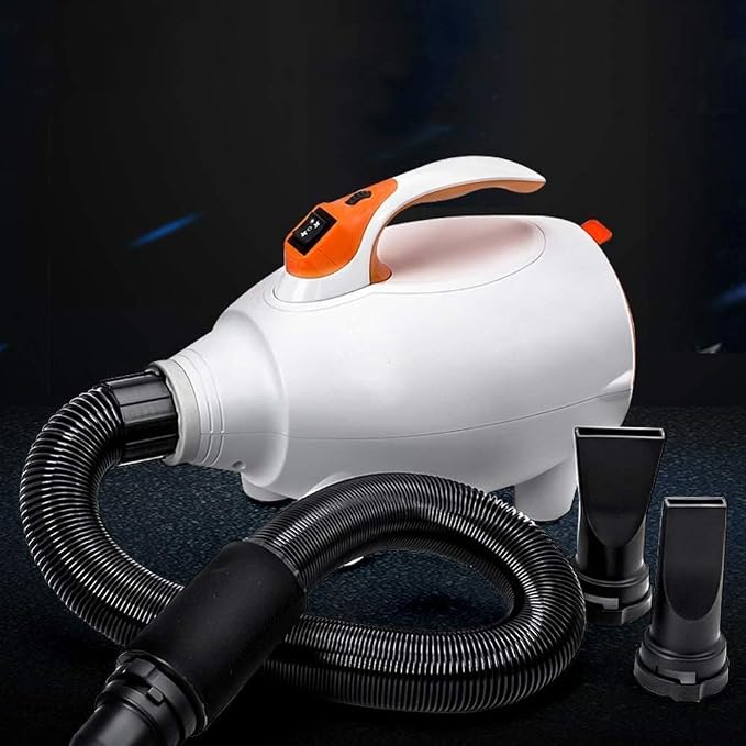 1800W Variable Speed Pet Hair Dryer, High Velocity Hairdryer Blaster Fur Blower Pet Cat Bath Blowing Supplies (Color :Blue)