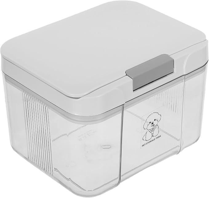 Kichvoe Pet Food Storage Container 2.9l Airtight Box for Animal Food, Healthy and Hygienic Abs+pp+silicone Material, Space Saving Design for Home and Kitchen Use