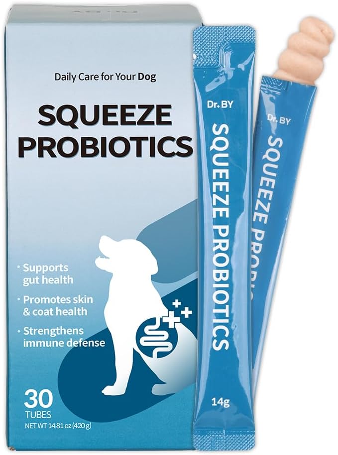 Doctor By Squeeze Probiotics for Small & Senior Dogs, Gut Health Support