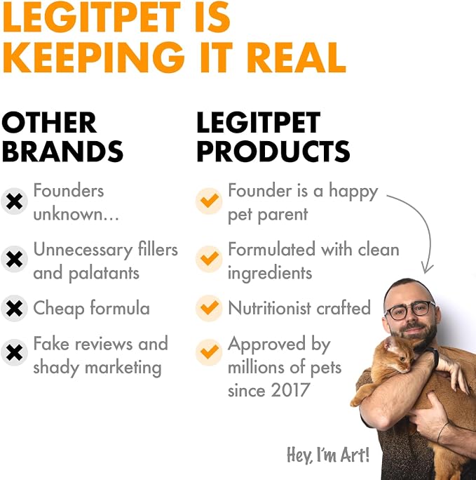 LEGITPET Anal Gland Relief Chews for Dogs Fiber & Digestive Support Supplement Soft Treats for Healthy Bowel & Gland Function Helps Reduce Scooting Promotes Dog Health & Comfort 120 pcs