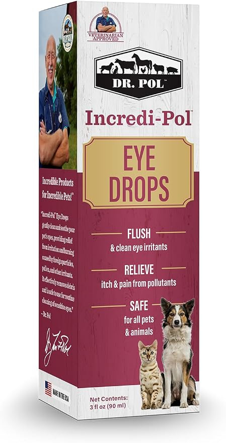 Dr. Pol Incredi-Pol Eye Drops for Dogs & Cats, 3 fl oz