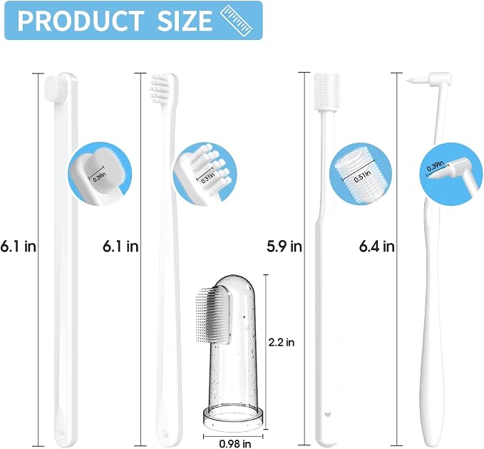 Small Dog & Puppy Toothbrush Kit, Soft Bristles, White | Gentle Care for Tiny Teeth. Beginner-Friendly Brushing. Soft Gum Comfort. Daily Routine Made Simple.