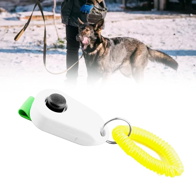 Zerodis Pet Dog Training Clicker with Wrist Bands Strap, Poop Bag Dispenser