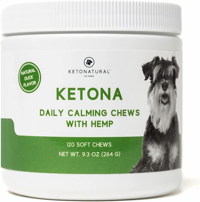 Ketona Daily Calming Chews with Hemp for Dogs, 120-Pack, 120 Count