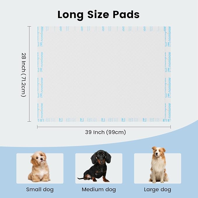 Disposable Leakproof Absorbency Underpads, 28"x39" Large Incontinence Pads with Quick Drying for Baby, Adults, Puppy, Dog Bed Pee Pads, 25 Count