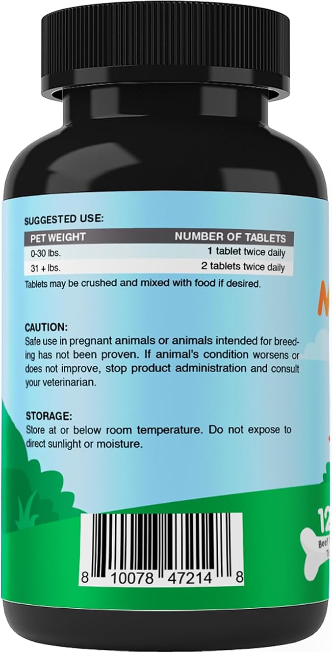 Vitamatic Pets Melatonin 6 mg Chewable Tablets for Dogs, 120 Count