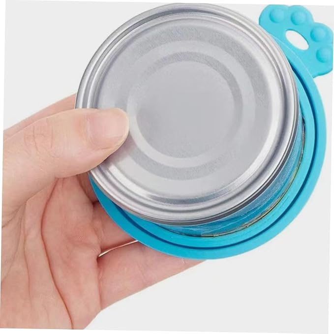 Ciieeo 6pcs Silicone Can Covers for Dog and Cat Food Dishwasher Safe Lids in Colors Yellow Orange Green Red Airtight Seal to Maintain Freshness and