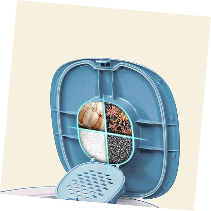 SOLUSTRE 11l Airtight Pet Food Storage Bin with Sealing Lid Fog Matte Finish Cat, 11l, Blue