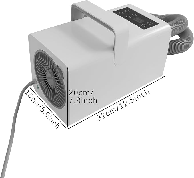 Pet Hair Dryer with Low Noise,Pet Grooming Dryer with Powerful Motor and Diffuser for Dogs, Cats, Puppies - Portable Handheld for Quick Drying After Bath