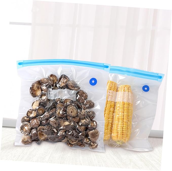 Happyyami 1set Multifunctional Vacuum Compression Food Storage Bags for Pet Food Preservation Hand Pump Puncture and Tear Resistant Airtight Seal to Keep Fresh
