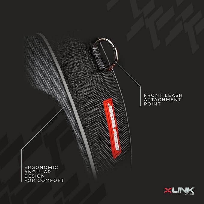 EzyDog X-Link Dog Harness, No Pull Design with Front D-Ring - X-Large Olive | Soft Padded Chest Panel, Adjustable, Fits Small or Large Dogs, Accessory Loop, 2 Leash Attachment Points, Reflective Trim,