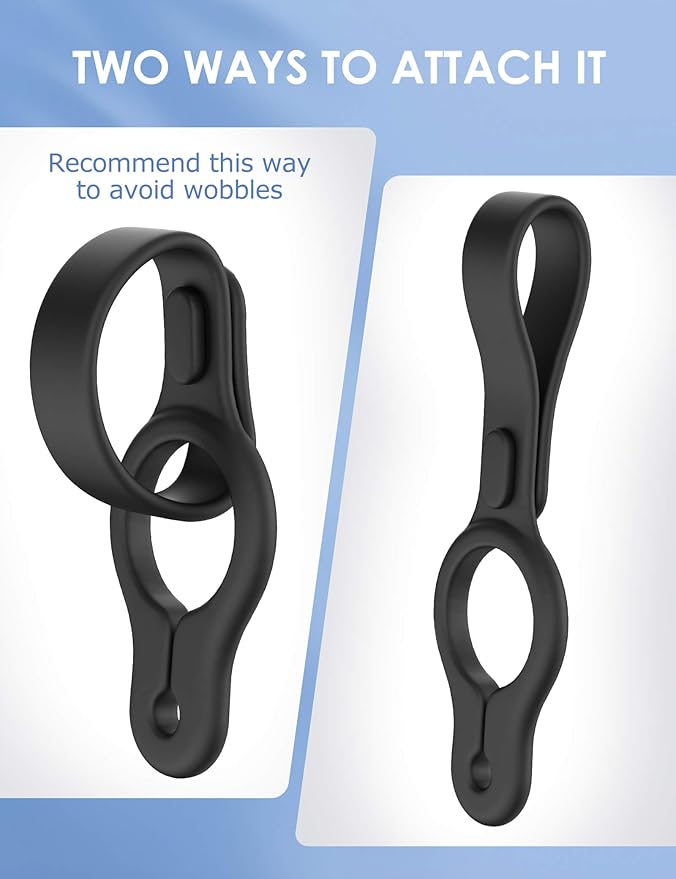 Gobeigo 2-Pack Silicone Used Poop Bag Holder - Hands-Free Leash Attachment, Never Hold a Stinky Bag Again! Secure Carrier for Dog Walking, Training And More