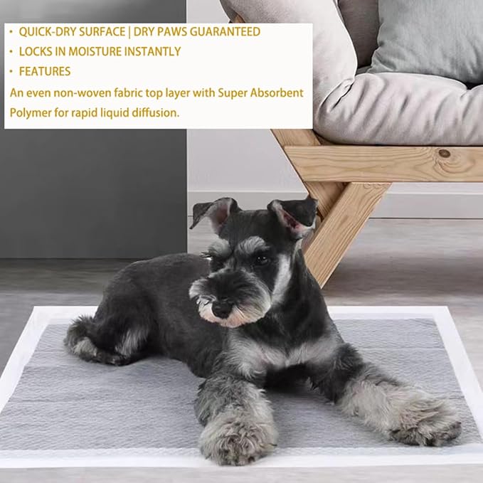 Puppy Training Pads with Bamboo Charcoal, Extra Large 23"x35" Super Absorbent & Odor Control, Leak-Proof 5-Layer Quick-Dry Liner for Dogs (20 Count) (XL)