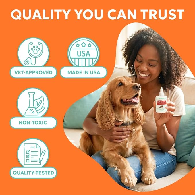 Forticept Dog and Cat Ear Infection Treatment with 1% Hydrocortisone, 2 oz