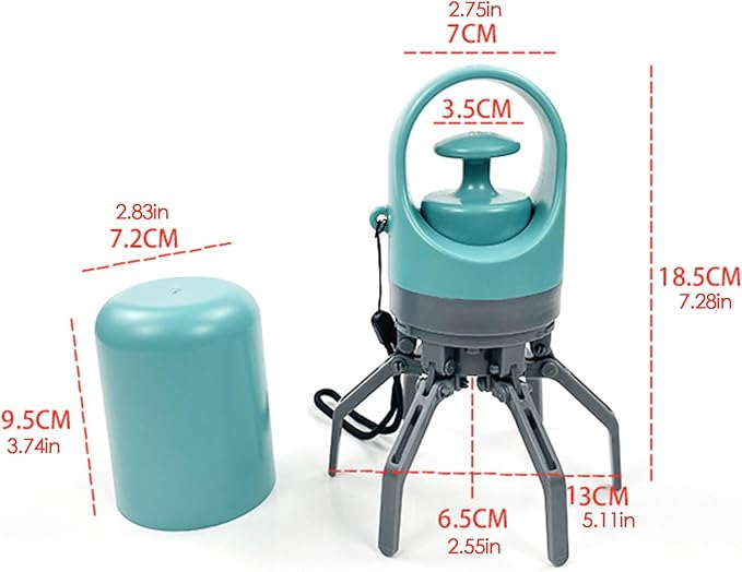 Poop Scooper for Dogs, Dog Waste Picker Dog Poop Scooper with 15piecs Bag Dispenser, Portable Pooper Scoopers Outdoor