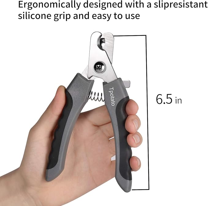 Tpotato Dog Nail Clippers with Quick Sensor & Safety Guard