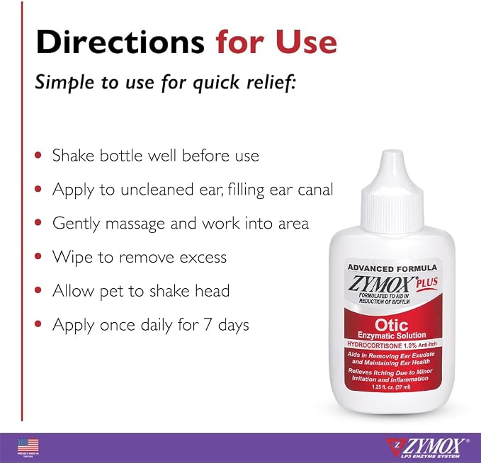 Zymox Enzymatic Ear Wipes, Cleanser & Otic Plus Solution Bundle