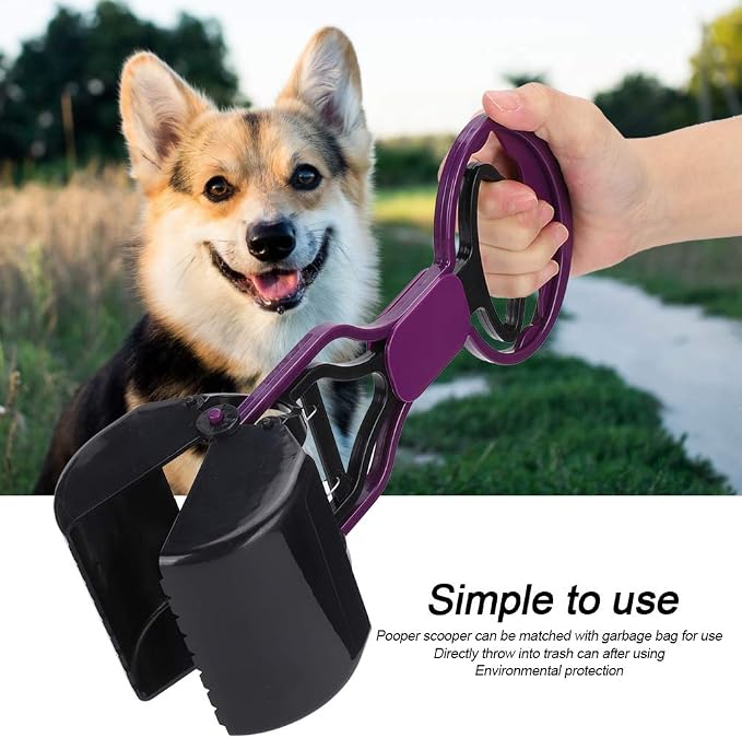 Dog Poop Scooper Long Handle, 28cm, Pet Poop Scooper, Portable Dog Poop Scoop, Pick Up Dog Feces or Pet, 28 X 11 X 7cm
