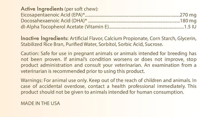 Healthy Breeds Bichon Frise Omega HP Fatty Acid Skin and Coat Support Soft Chews 60 Count