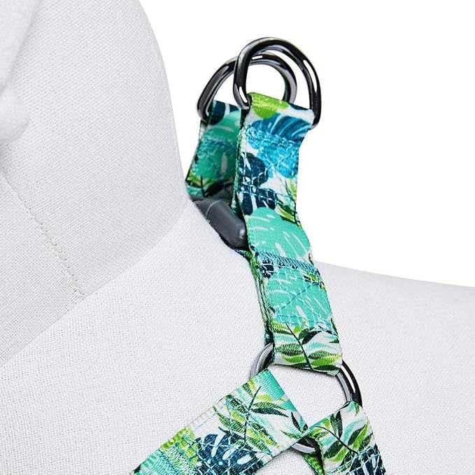 Blueberry Pet Essentials Step-in Spring Scent Inspired Garden Floral Dog Harness in Light Purple, Chest Girth 16.5" - 21.5", Small, Adjustable Harnesses for Dogs