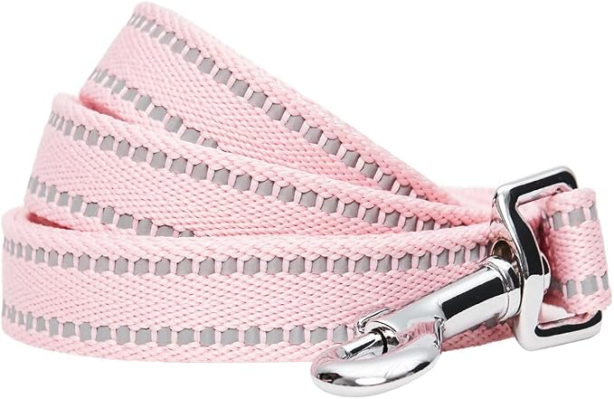 Blueberry Pet Matching Reflective Harness and Leash Set | Adjustable Pastel Vest with Lead for Dogs – Great Value Gift Set | Adjustable Baby Pink Vest for Medium Breeds