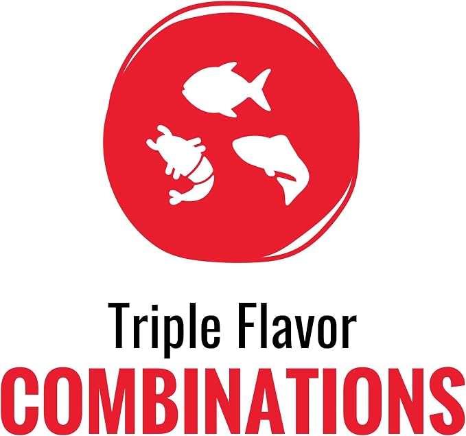 Good 'n' Tasty Triple Flavor Puree Mix-Ins Dog Food Topper Treats for All Dogs, 7 Count, Easy Single-Serve Portions, Added Protein with Salmon, Tuna and Krill, No Chicken or Beef Added