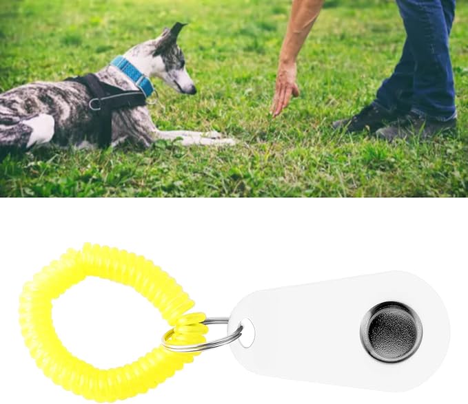Zerodis Pet Dog Training Clicker with Wrist Bands Strap, Poop Bag Dispenser