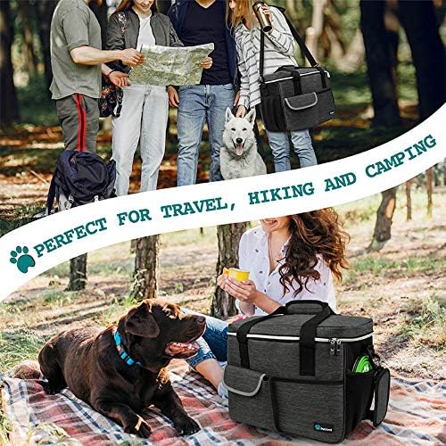 PetAmi Dog and Cat Travel Bag, Charcoal, Large