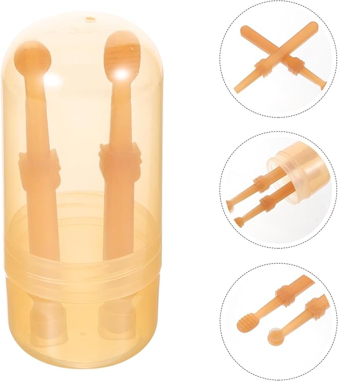 POPETPOP 1 Set Pet Toothbrush Puppy Toothbrushes Toothbrush for Dogs Single-Head Brush Dog Tooth Brush Handheld Pets Toothbrush Single-Head Dog Toothbrush pet Supplies