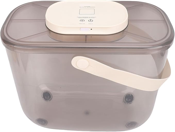 Diydeg 13L Vacuum Dog Cat Food Storage Container, Rechargeable Airtight Sealed Dry Pet Food Bucket, Vacuum Sealed Storage Bin with Scoop Dampproof Retain Freshness for Dog Cat