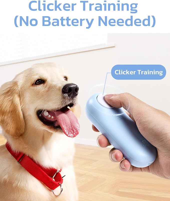 Clink Design Dog Training Clicker with Treat Storage, Blue