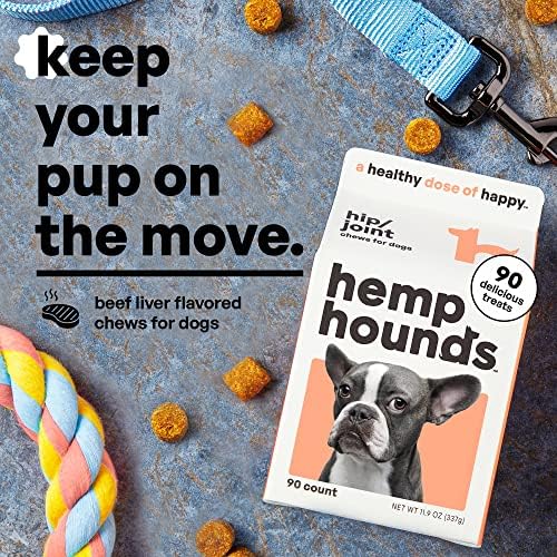 Adaptogenic Joint Supplement for Dogs- Glucosamine Chondroitin for Dogs with Green Lipped Mussels - MSM - 90 Chews - Dog Pain Supplement - Inflammation Relief Chews - Beef Liver Flavor