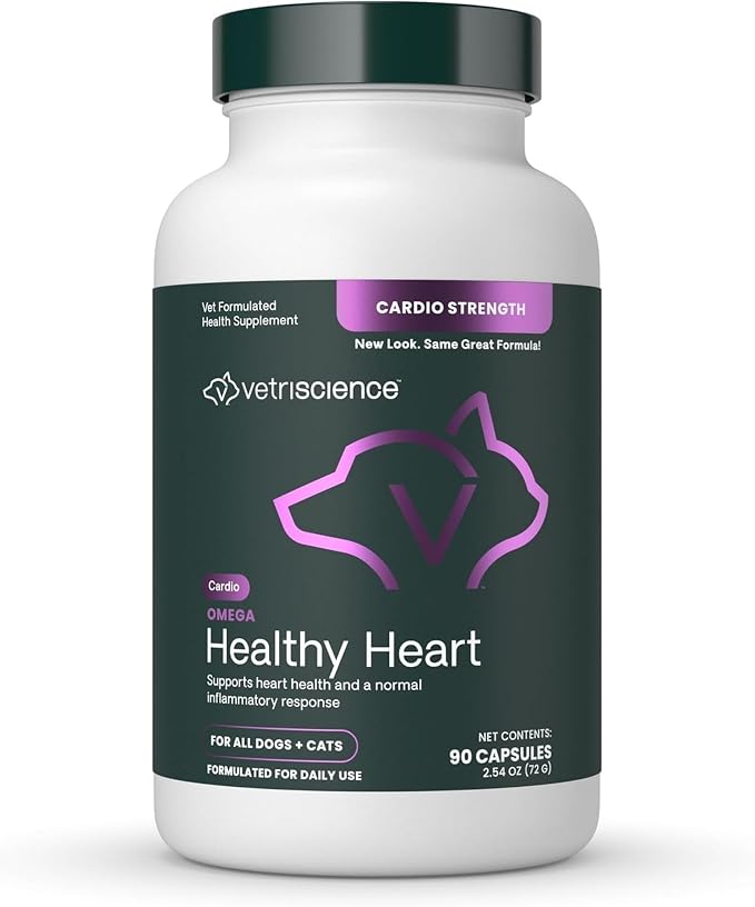 VetriScience Omega Healthy Heart for Dogs and Cats, 90 Count