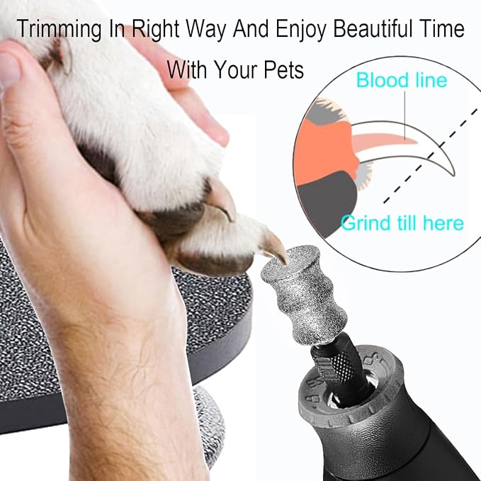 Dremel-Compatible Dog Nail Trimmer Tool, 2XL