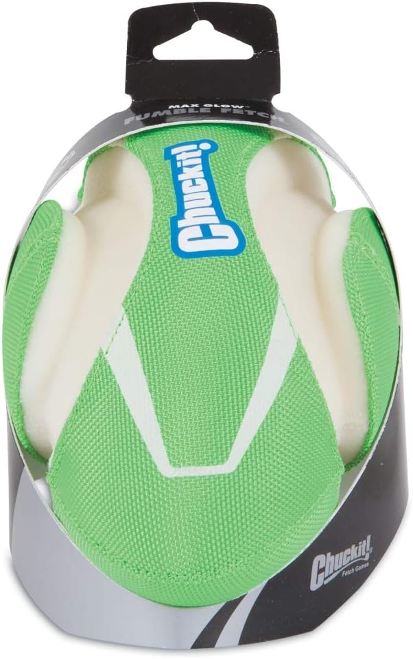 Chuckit! Max Glow Fumble Fetch Dog Football Dog Toy (Pack of 6)
