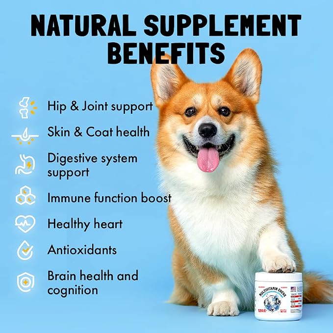 LEGITPET Dog Vitamins & Hip & Joint Supplement & Allergy Relief Chews & Calming