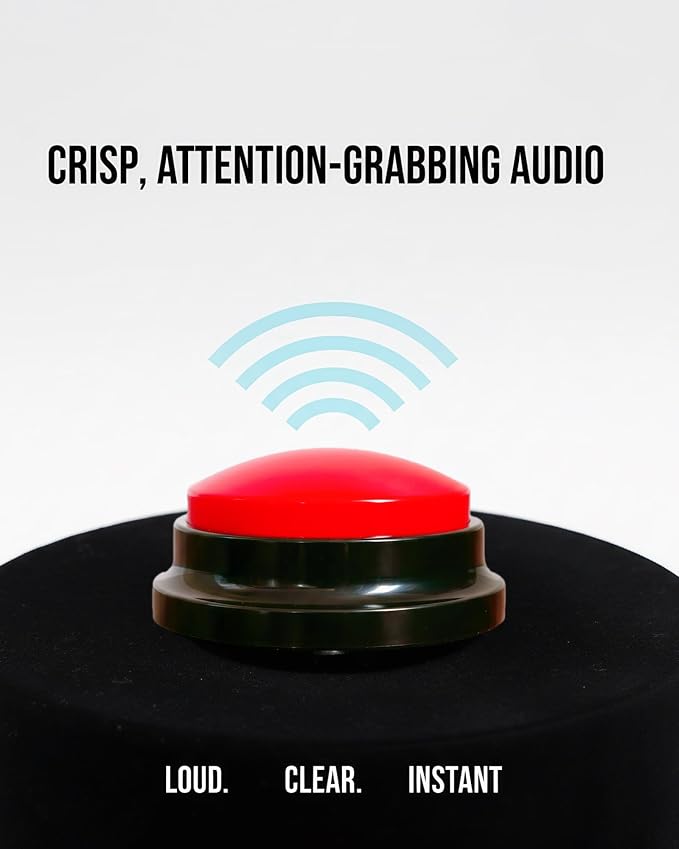 Dog Talk Buttons Voice Recording Button, Red