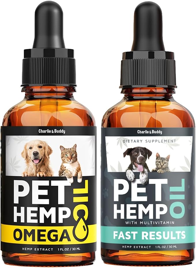 Charlie&Buddy Hеmp and Salmon Oils for Dogs - Omega 3,6,9 for Skin, Coat, Anxiеty Relief and Jоint Pаin