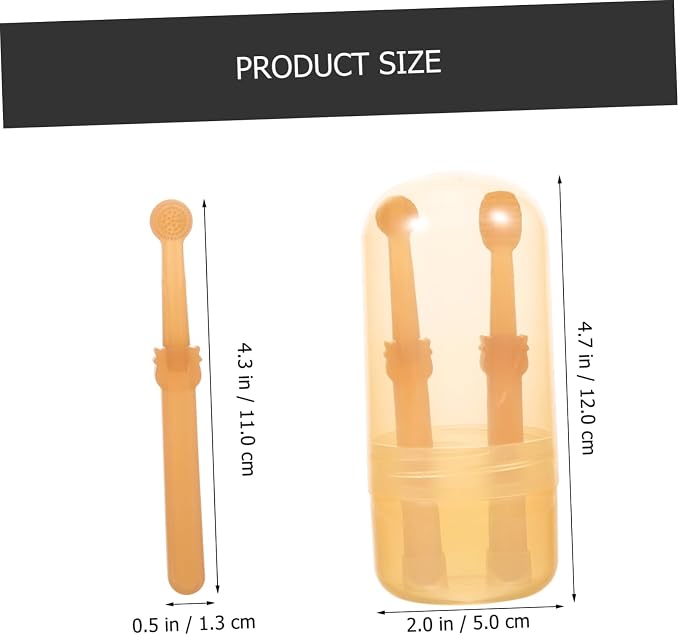 Pet Toothbrush for Dogs and Cats Soft Silicone Head for Gentle Cleaning Lightweight Portable Oral Care Tools Includes Brushes for Pets