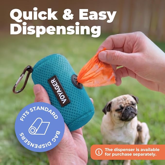 Best Pet Supplies Dog Poop Bags for Waste Refuse Cleanup, Doggy Roll Replacements for Outdoor Puppy Walking and Travel, Leak Proof and Tear Resistant, Thick Plastic - Assorted, 240 Bags