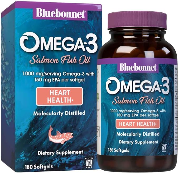 BlueBonnet Nutrition Omega 3 1000 mg, 180 Softgels