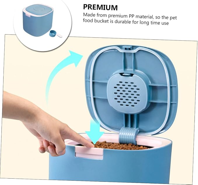 Airtight Pet Food Storage Container Moisture Grain Holder for Dog Cat Food Easy Capacity for Home Travel