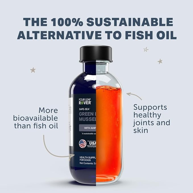 FOUR LEAF ROVER Safe-Sea - Green Lipped Mussels for Dogs, ETA, Astaxanthin