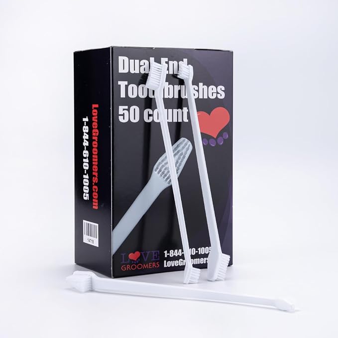 Groomer Essentials Dual-End Toothbrushes