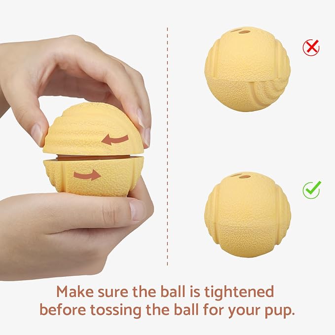 Interactive Dog Toys, [2026 Latest] Smart Dog Balls, 4 Movement Modes, Durable TPU Material, Motion Activated Automatic Moving Rolling Ball for Small/Medium/Large Dogs (Yellow)