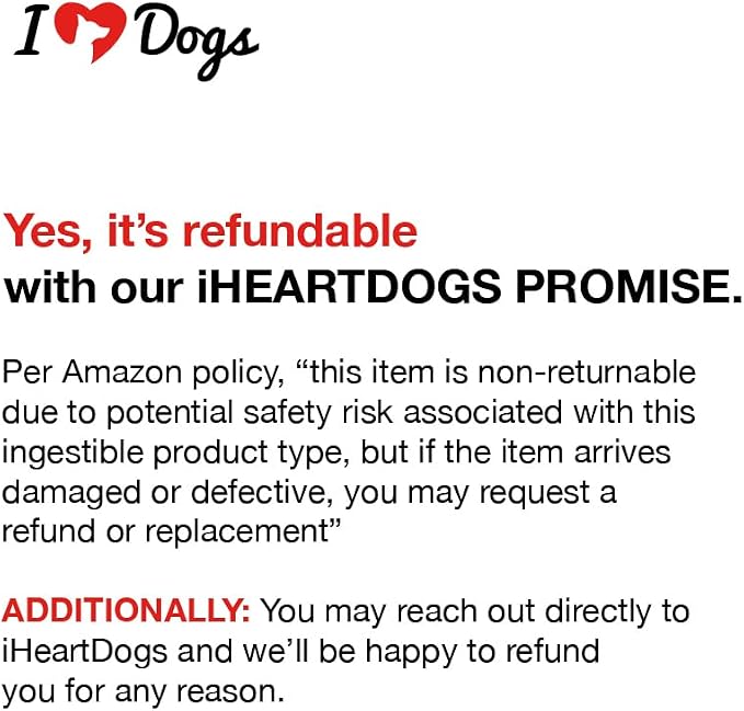 iHeartDogs Senior Super 7 Dog Multivitamin with Probiotics, 60 Chews | Anti-Aging with Antioxidants, Probiotics, Lion's Mane, Turkey Tail, Ashwagandha, Supports Longevity & Cognitive Boost