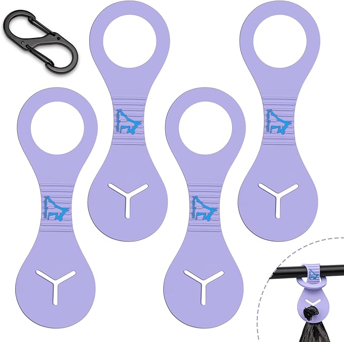 Dog Poop Bag Holder for Leash Waste Bag Carrier Dog Poop Bag Dispenser for Walking Running Bicycle Accessory 4 Pieces