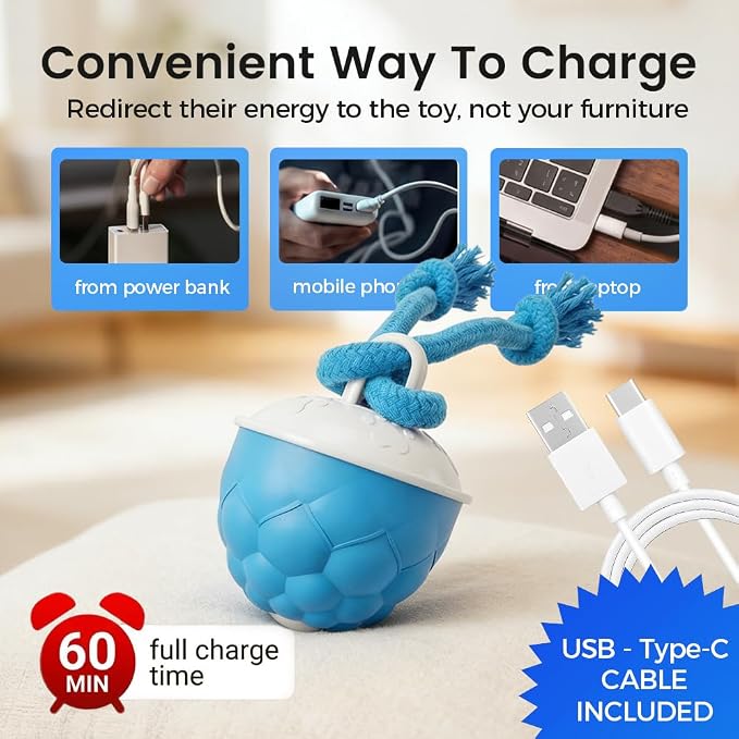 Interactive Dog Toys, 2026 Upgraded Motion Activated Automatic Rolling Ball Toys for Small/Medium/Large Dogs, 360° Smart Automatic Rolling Moving Balls for Boredom to Keep Them Busy (Orange 2PCS)