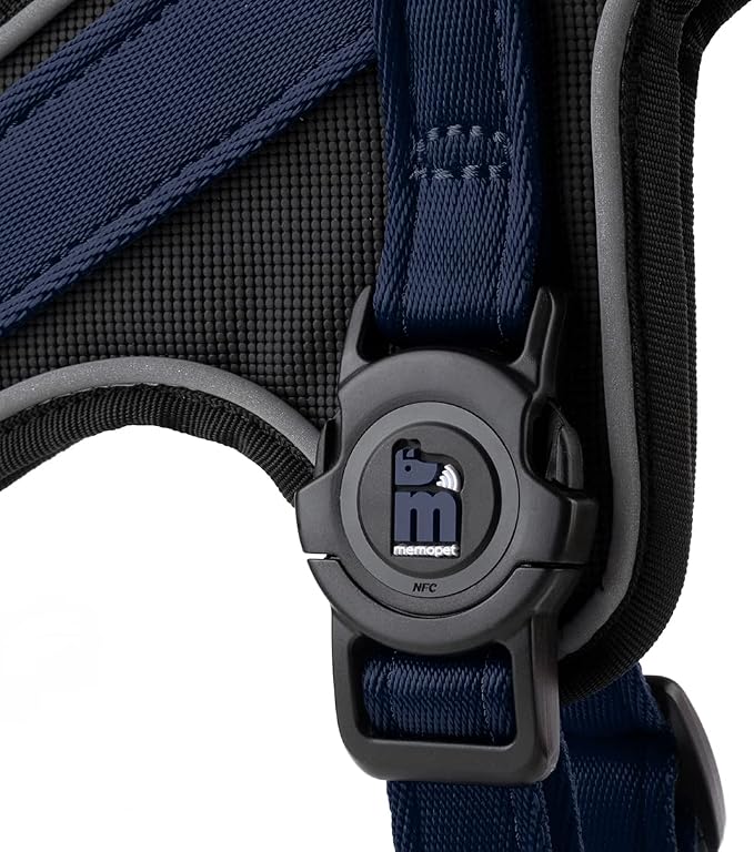 MyFamily Made in Italy Polyester Dog Bib, Your Dog's Master Data Always with You, Smartphone Connection with NFC Technology, Model K, memopet Collection