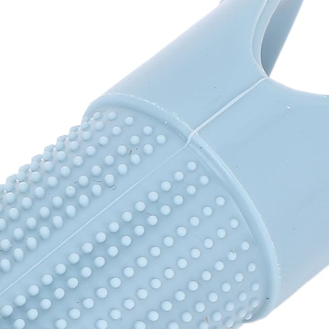 TOPINCN Silicone Dog Finger Toothbrush 360 Degree Food Grade for Dogs Cats Care with Flexible Design for Oral Clean (Blue)
